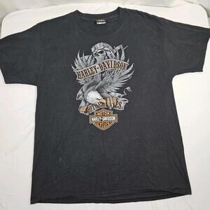 Harley Davidson Motorcycles 2021 Starved Rock Ottowa IL Mens Size Large T-Shirt